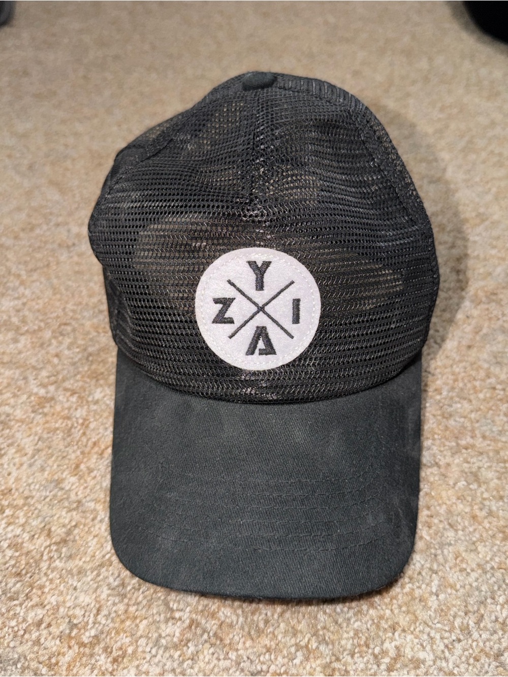 ZYIA Black Mesh Trucker Hat